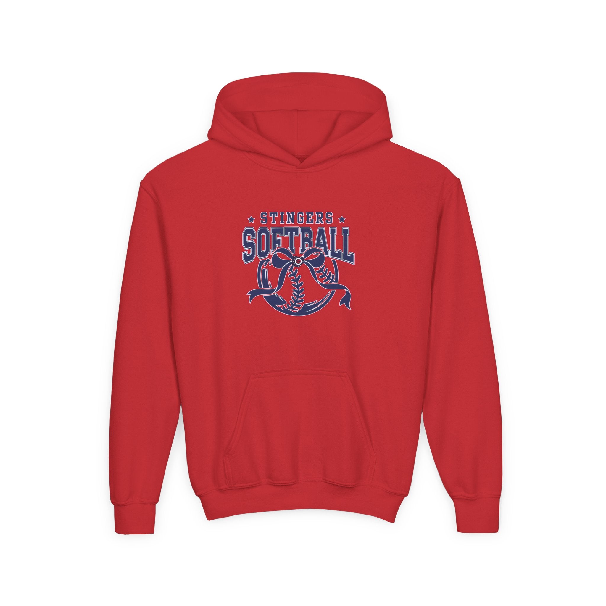 Youth Stingers Softball Spirit Bow Graphic Hoodie