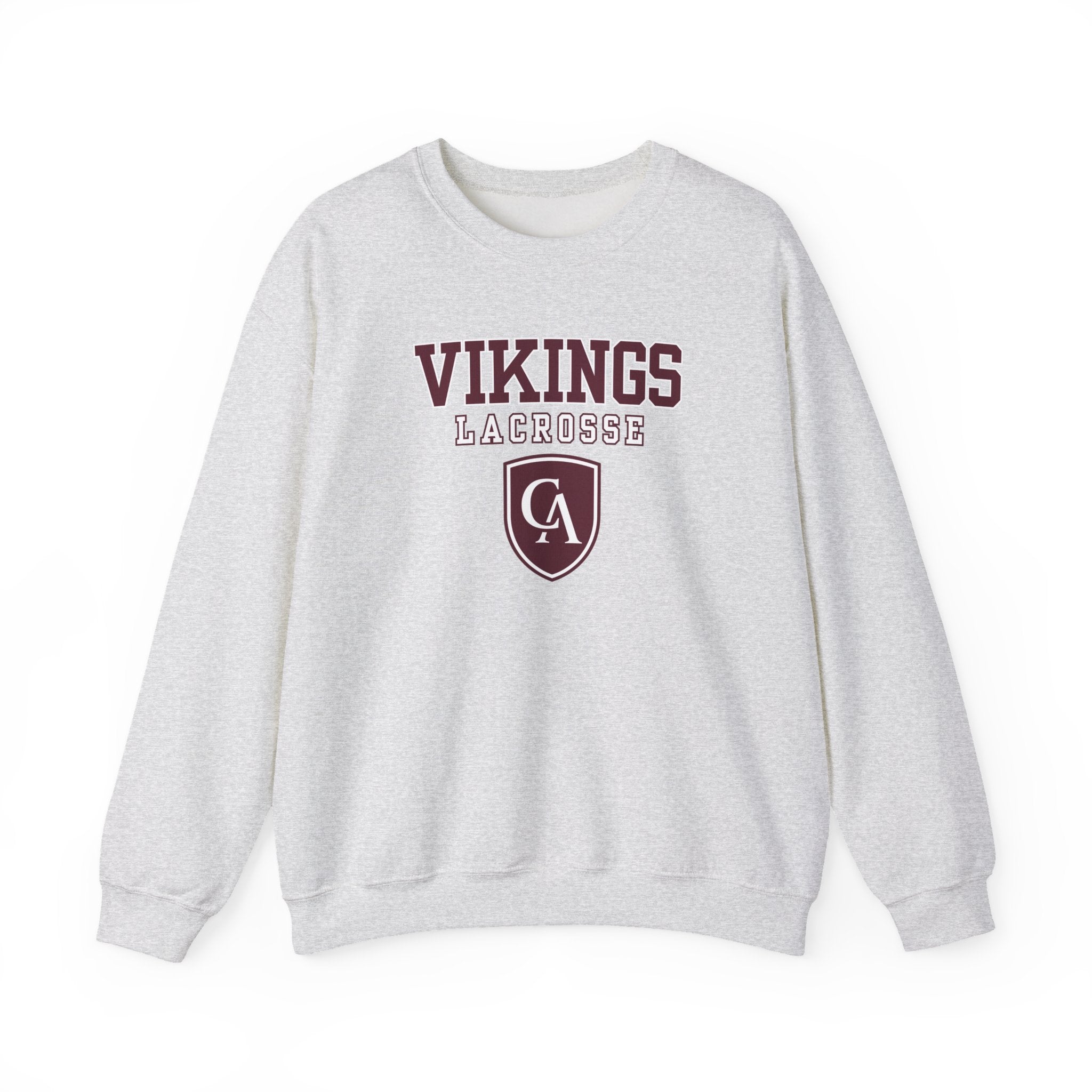 Adult Unisex Columbus Academy Vikings Lacrosse Graphic Gildan Heavy Blend Sweatshirt