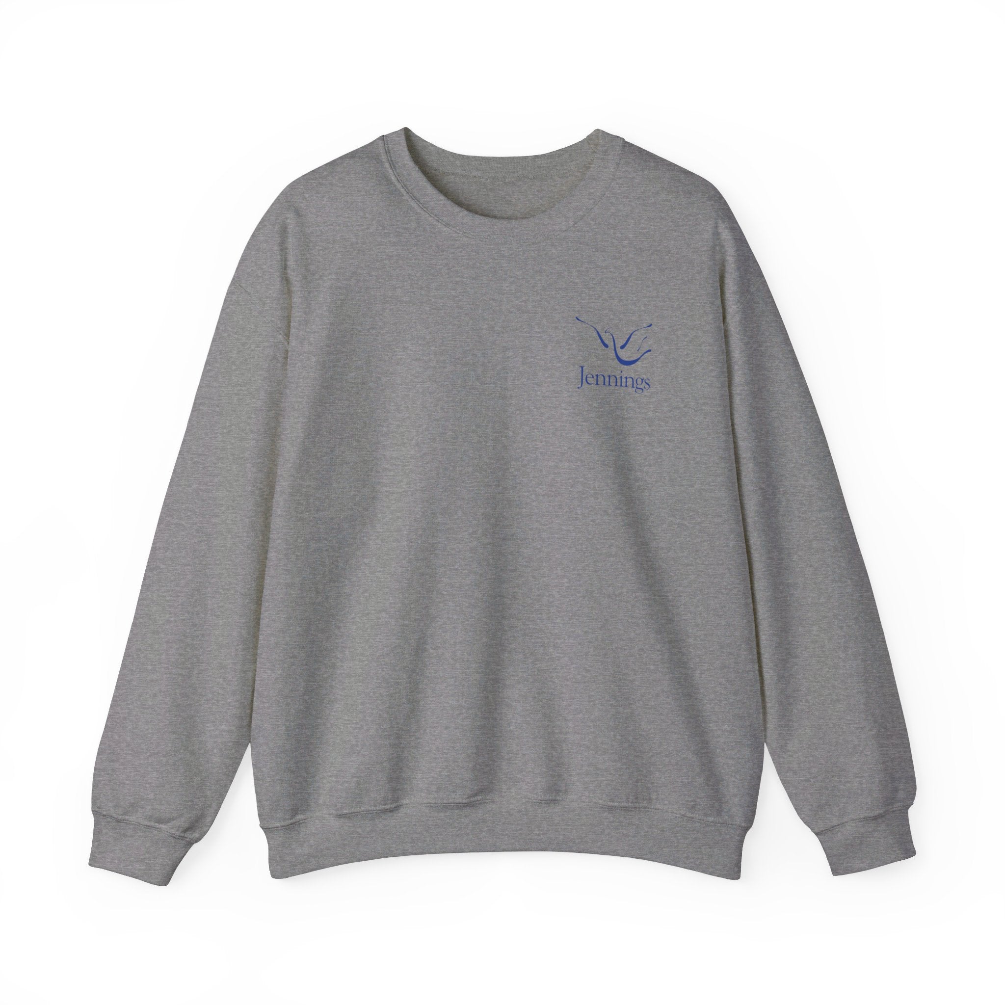 Adult Unisex Heavy Blend Sweatshirt - Blue Jennings Logo