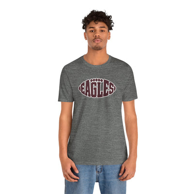 Adult Unisex New Albany Football Eagle Ball Graphic Short Sleeve Soft Tee