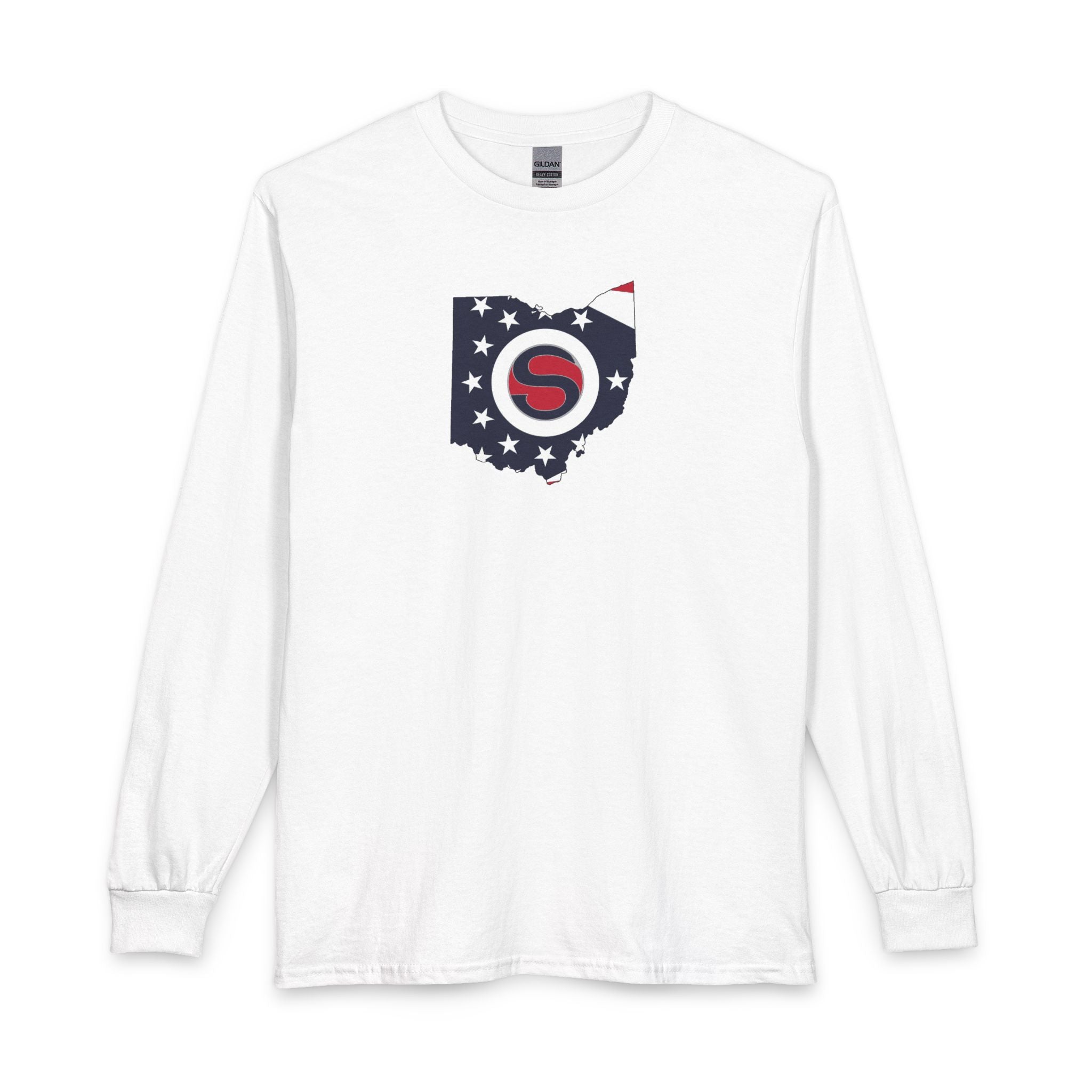Adult Unisex Stingers Softball State Logo Graphic Long Sleeve Gildan Tee