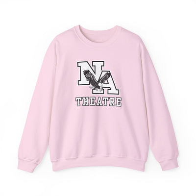 Adult Unisex White/Black Classic NA Theatre Logo Graphic Sweatshirt