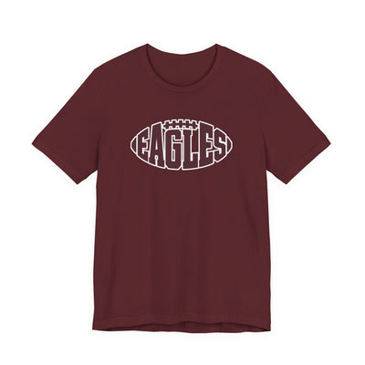 Adult Unisex New Albany Football Eagle Ball Graphic Short Sleeve Soft Tee