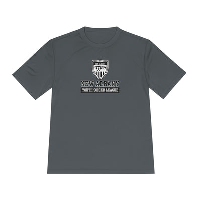 Adult Unisex New Albany Youth Soccer League Game Day Graphic Sport-Tek Competitor Performance Tee