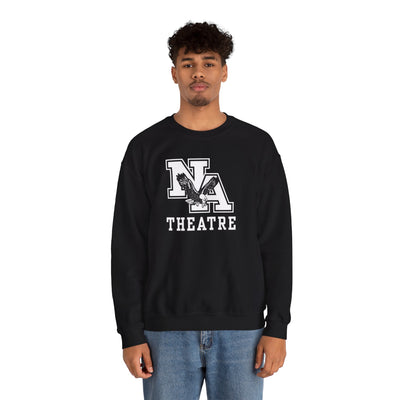 Adult Unisex White/Black Classic NA Theatre Logo Graphic Sweatshirt
