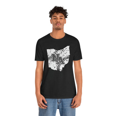Adult Unisex Ohio Vintage Baseball Logo Graphic Short Sleeve Soft Tee