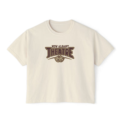 Women's New Albany Theatre Showtime Graphic Boxy Crop Short Sleeve Tee