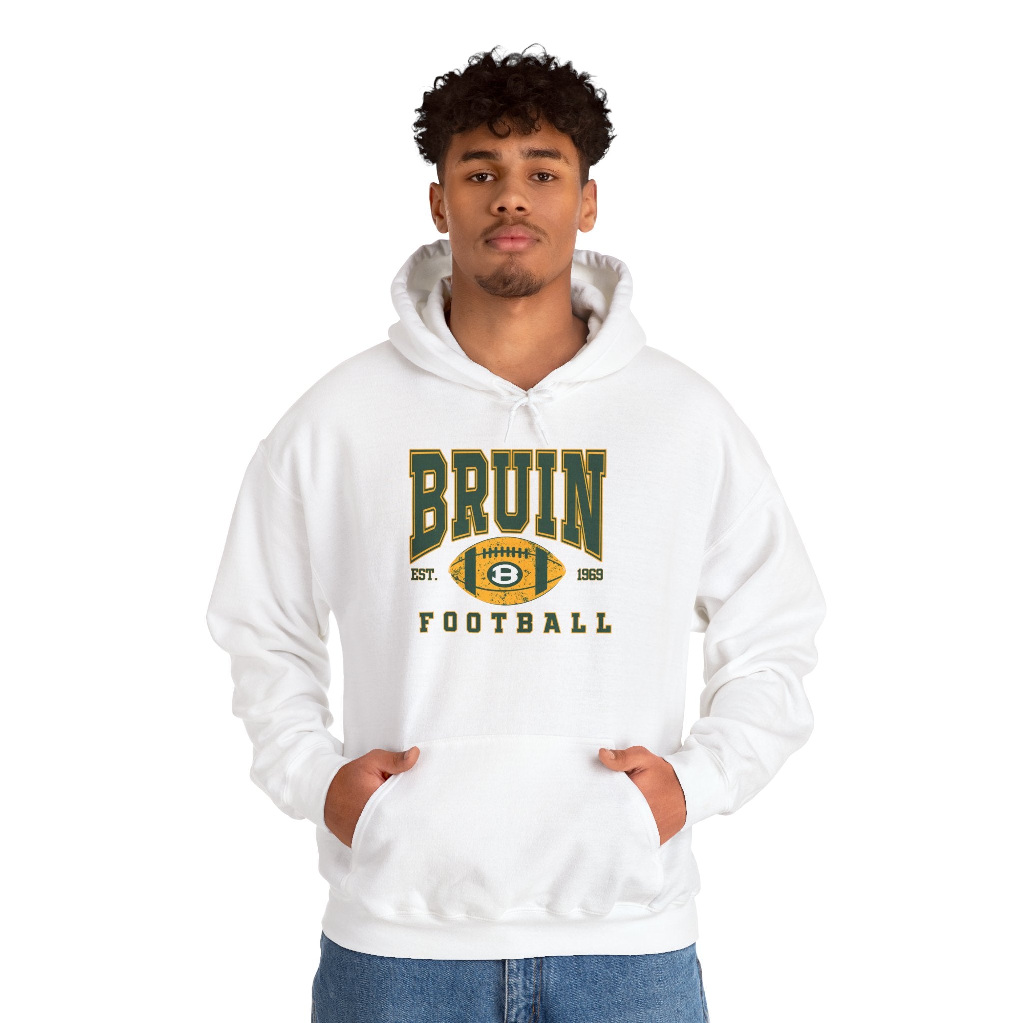 Adult Unisex Bruin Football Heritage Graphic Hoodie