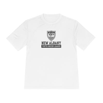 Adult Unisex New Albany Youth Soccer League Game Day Graphic Sport-Tek Competitor Performance Tee