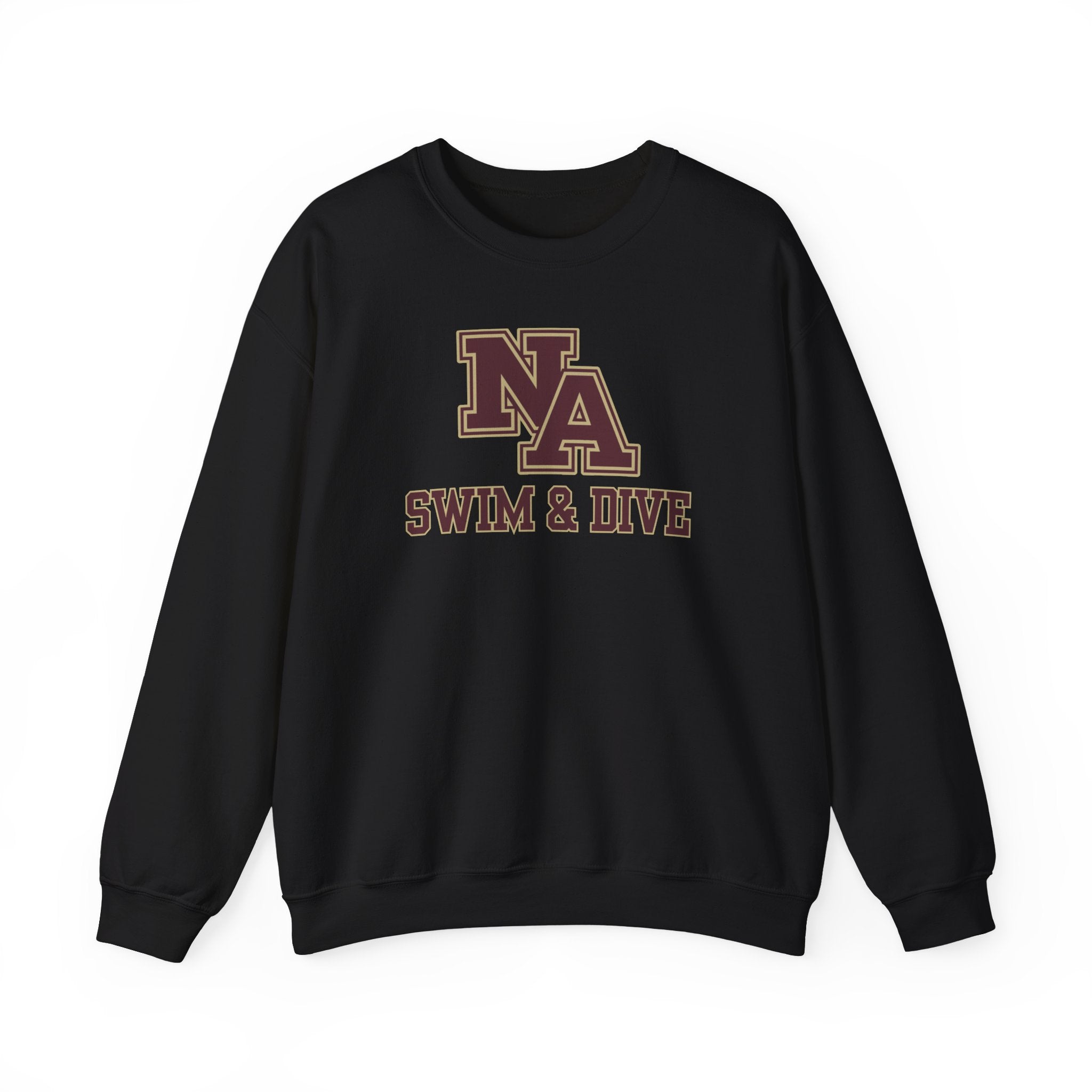 Adult Unisex Swim & Dive Classic Logo with Word Pool Back Graphic Sweatshirt