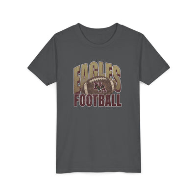 Youth New Albany First-Down Distressed Football Graphic Short Sleeve Bella + Canvas Soft Tee