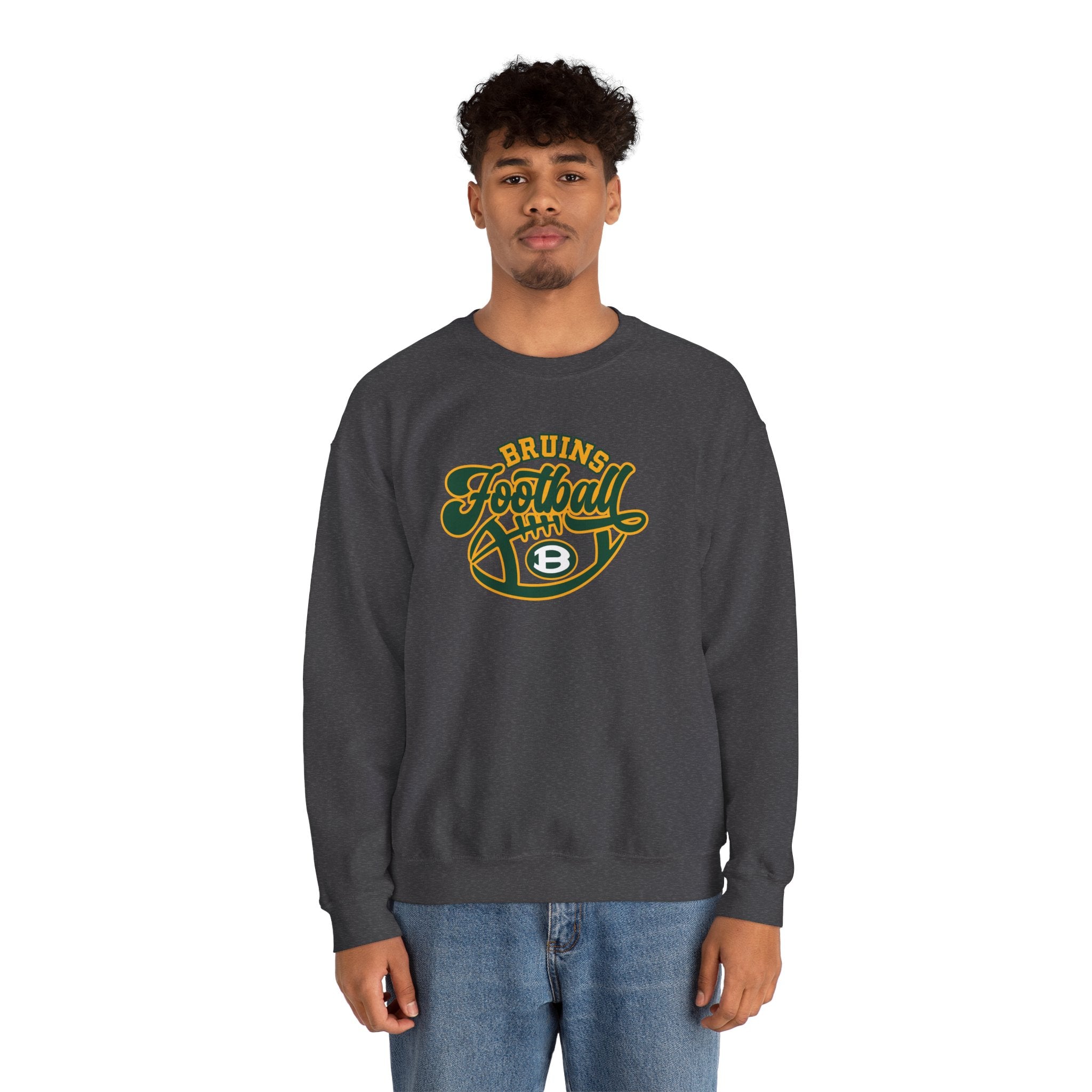 Adult Unisex Bruin Script Football Graphic Sweatshirt