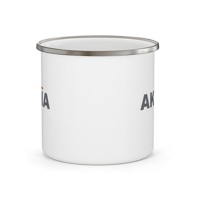 Logo Graphic Enamel Camping Mug - Akhia