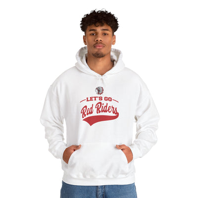 Adult Unisex Let's Go Red Riders Graphic Hoodie