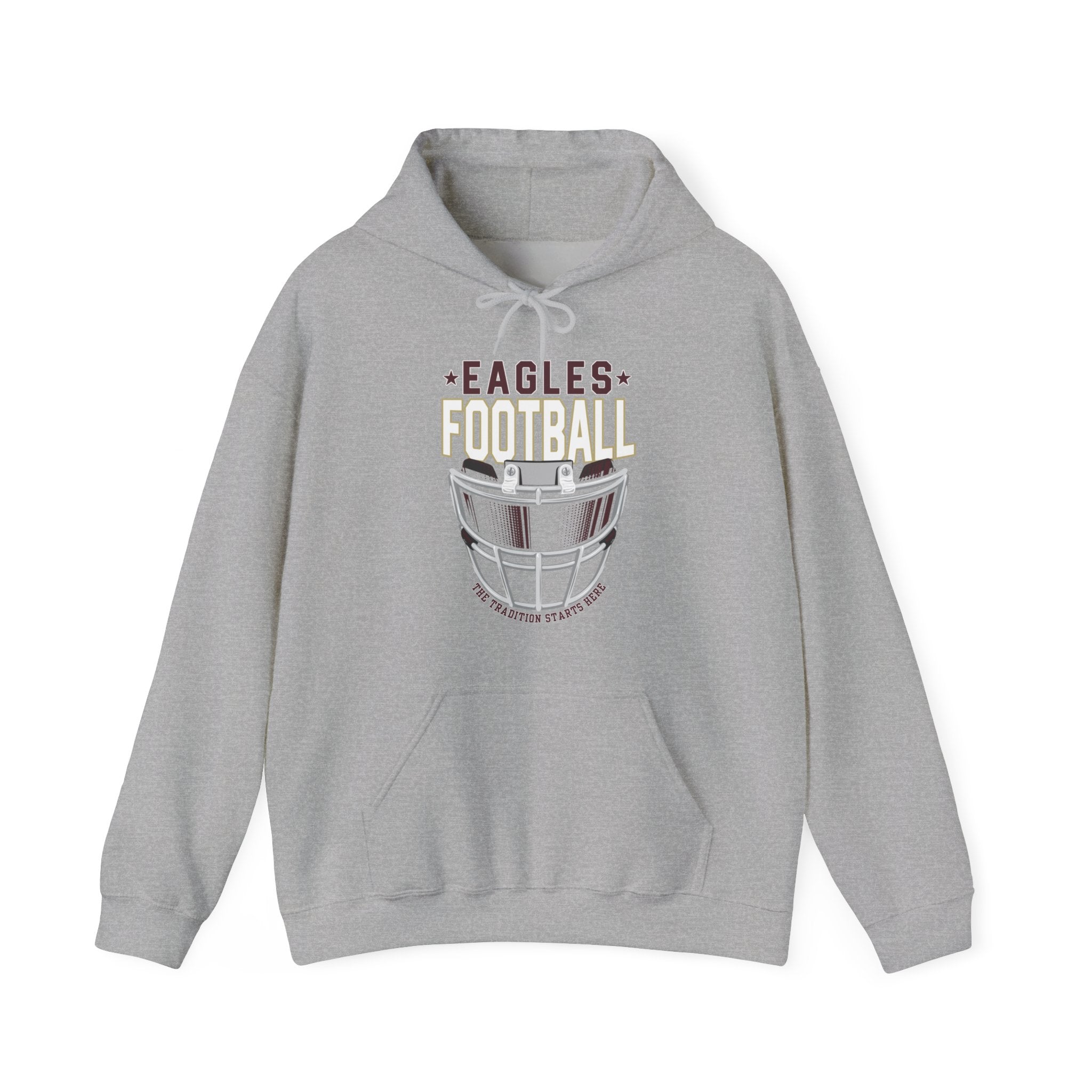 Adult Unisex Eagles White Hype Helmet Graphic Hoodie