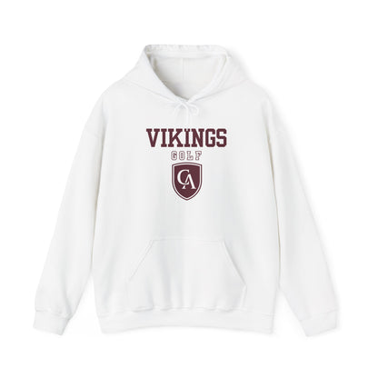 Adult Unisex Columbus Academy Vikings Golf Graphic Gildan Heavy Blend Hoodie