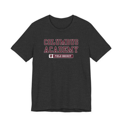 Adult Unisex Columbus Academy Field Hockey Graphic Short Sleeve Bella + Canvas Soft Tee