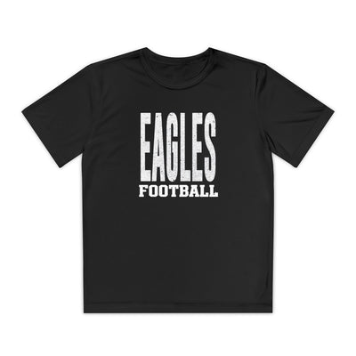 Youth New Albany Football Distressed Enlarged Graphic Sport-Tek Competitor Performance Tee