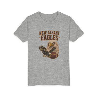 Youth New Albany Gridiron Eagle Graphic Short Sleeve Bella + Canvas Soft Tee
