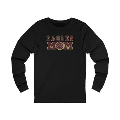 Adult Unisex Eagles Water Polo Mom Graphic Long Sleeve Soft Tee