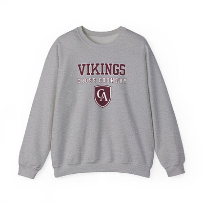Adult Unisex Columbus Academy Vikings Cross Country Graphic Gildan Heavy Blend Sweatshirt