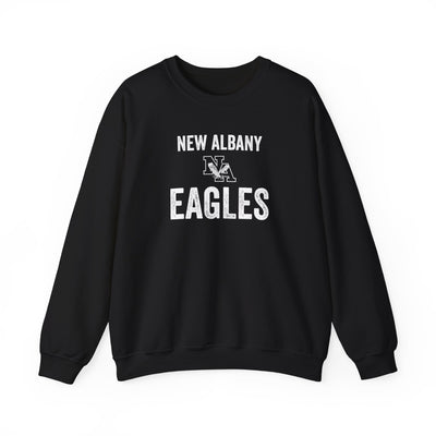 Adult Unisex Vintage Distressed New Albany Eagles Graphic Sweatshirt