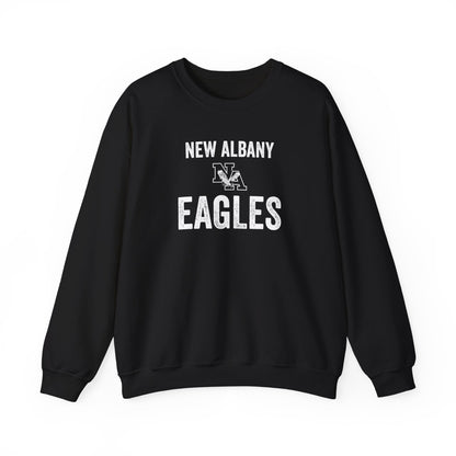 Adult Unisex Vintage Distressed New Albany Eagles Graphic Sweatshirt