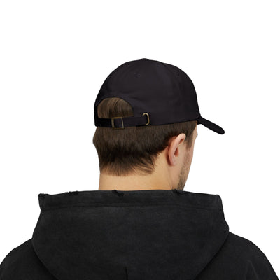 Adult Unisex Columbus Academy Vikings Tennis White Embroidered Logo Dad Cap