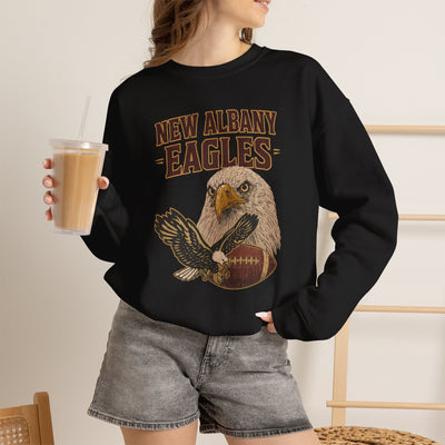 Adult Unisex New Albany Gridiron Eagle Graphic Sweatshirt
