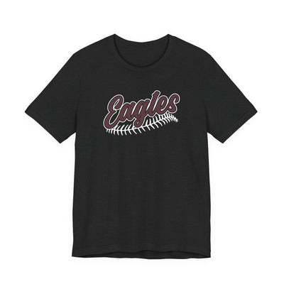 Adult Unisex New Albany Script Stitch Eagles Graphic Short Sleeve Soft Tee