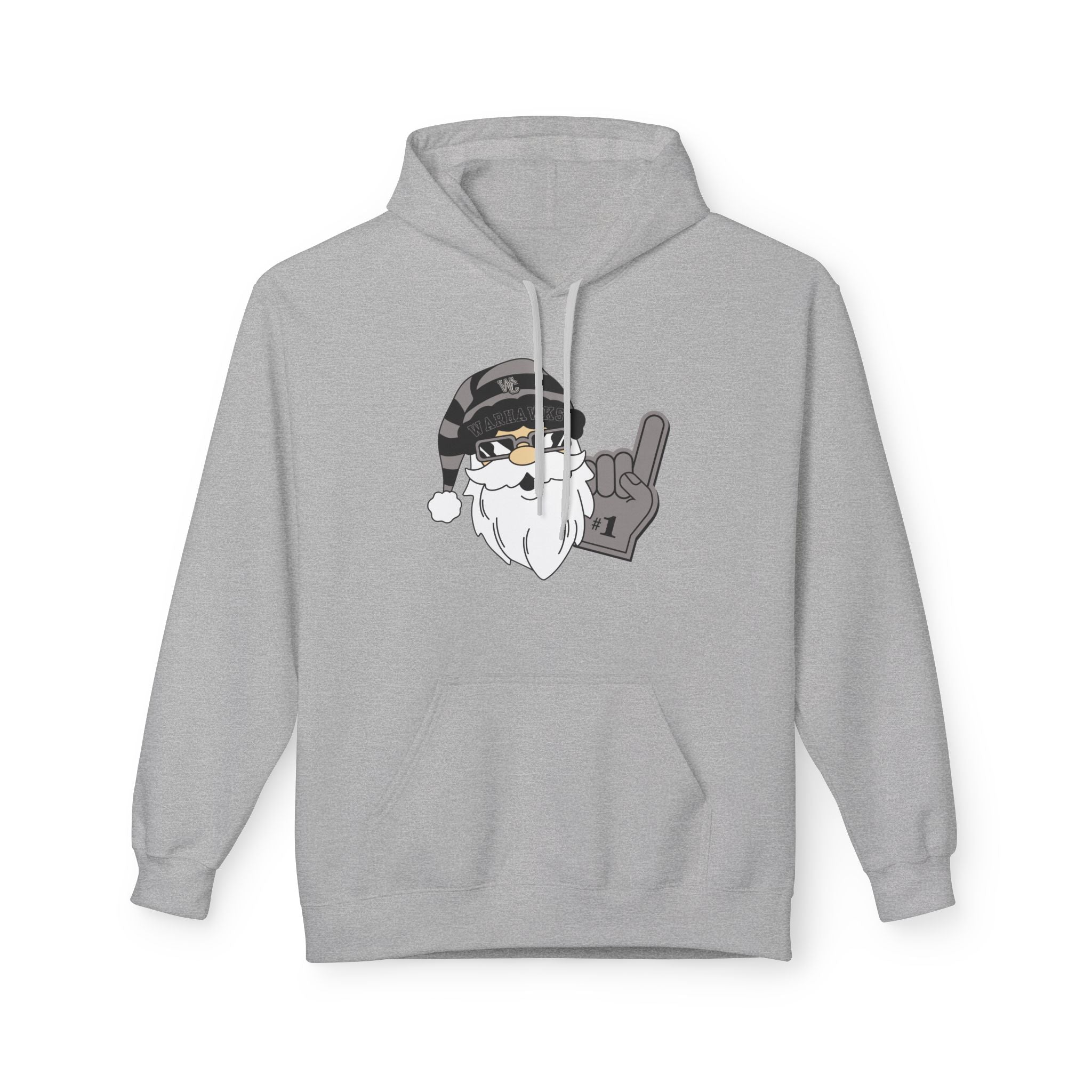 Adult Unisex Westerville Central Spirited Santa Graphic Soft Style Hoodie