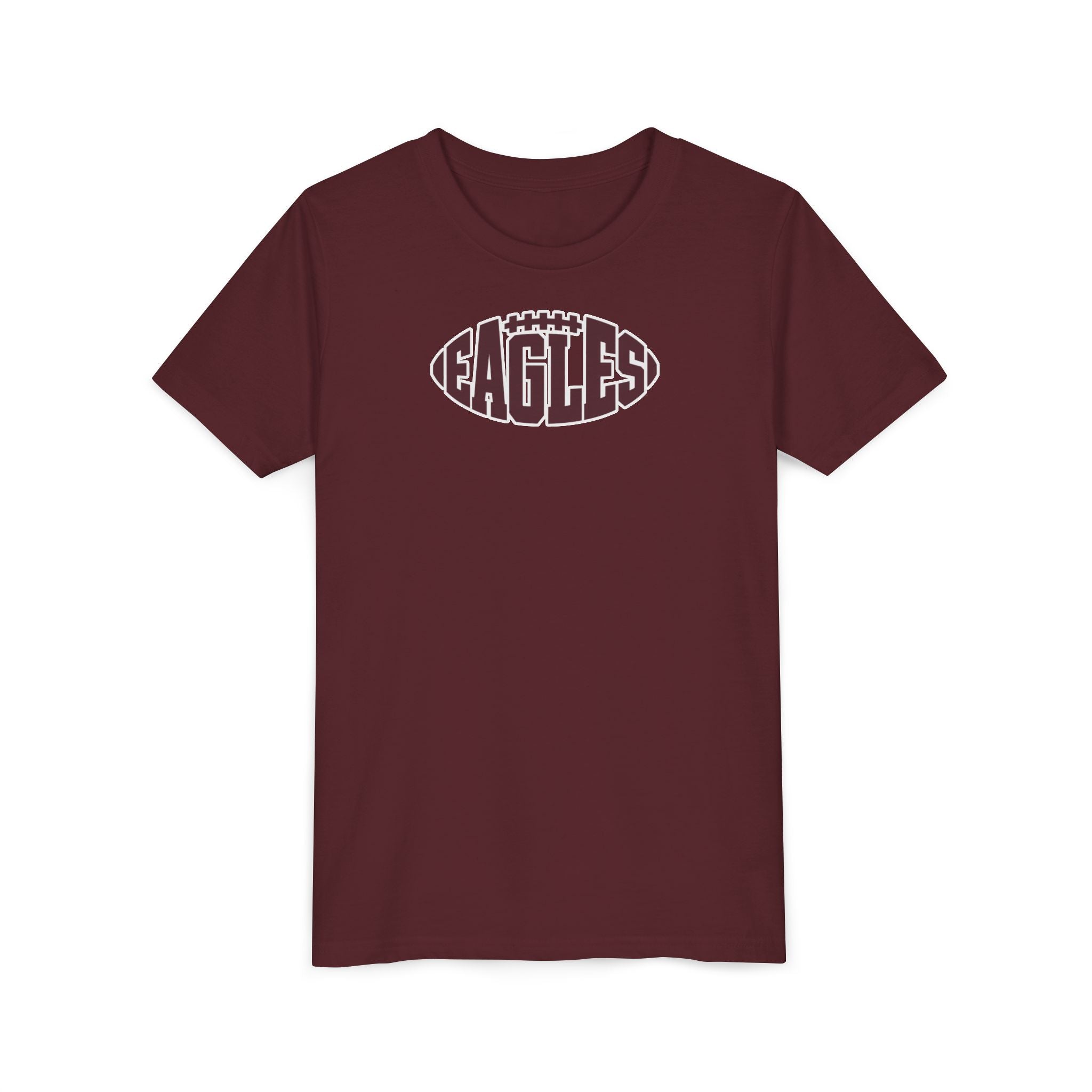 Youth New Albany Football Eagle Ball Graphic Short Sleeve Bella + Canvas Soft Tee