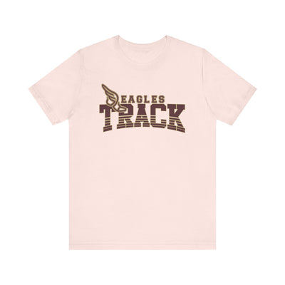 Adult Unisex Eagles Track Graphic Short Sleeve Soft Tee