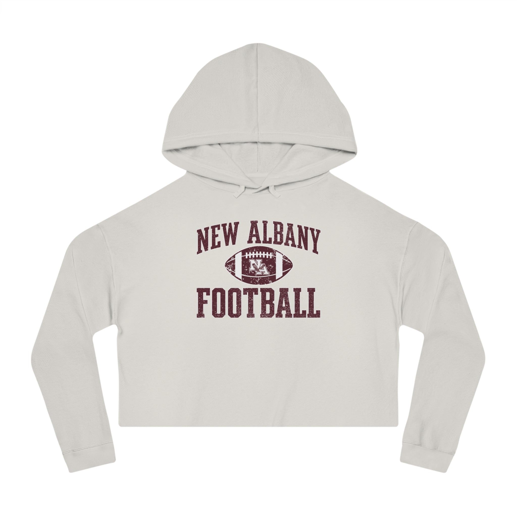 Women's New Albany Football Pride Graphic Crop Hoodie