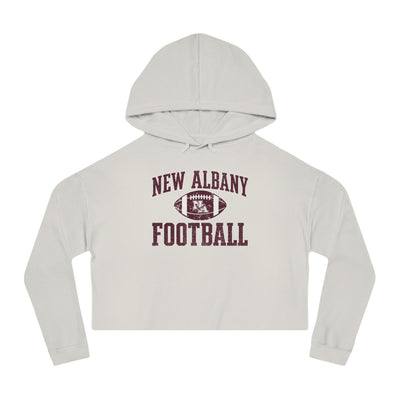Women's New Albany Football Pride Graphic Crop Hoodie