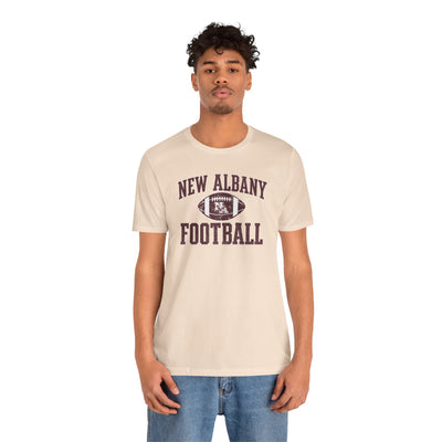 Adult Unisex New Albany Football Pride Graphic Short Sleeve Soft Tee