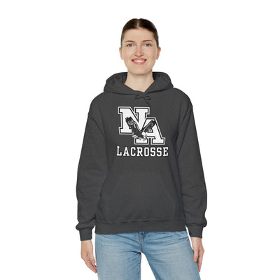 Adult Unisex Classic White Lacrosse Graphic Hoodie