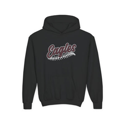 Youth New Albany Script Stitch Eagles Graphic Hoodie