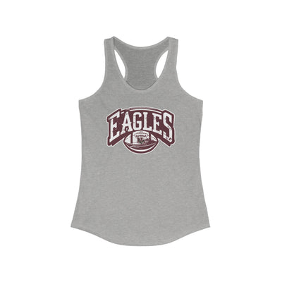 Women's Eagles Football Motion Graphic Racerback Tank