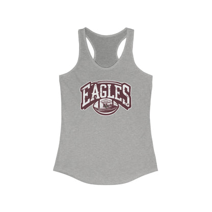 Women's Eagles Football Motion Graphic Racerback Tank