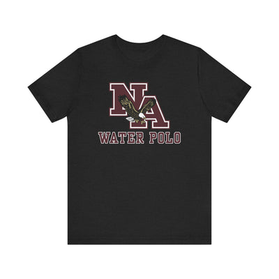 Adult Unisex New Albany Water Polo Classic Maroon Logo Graphic Short Sleeve Soft Tee