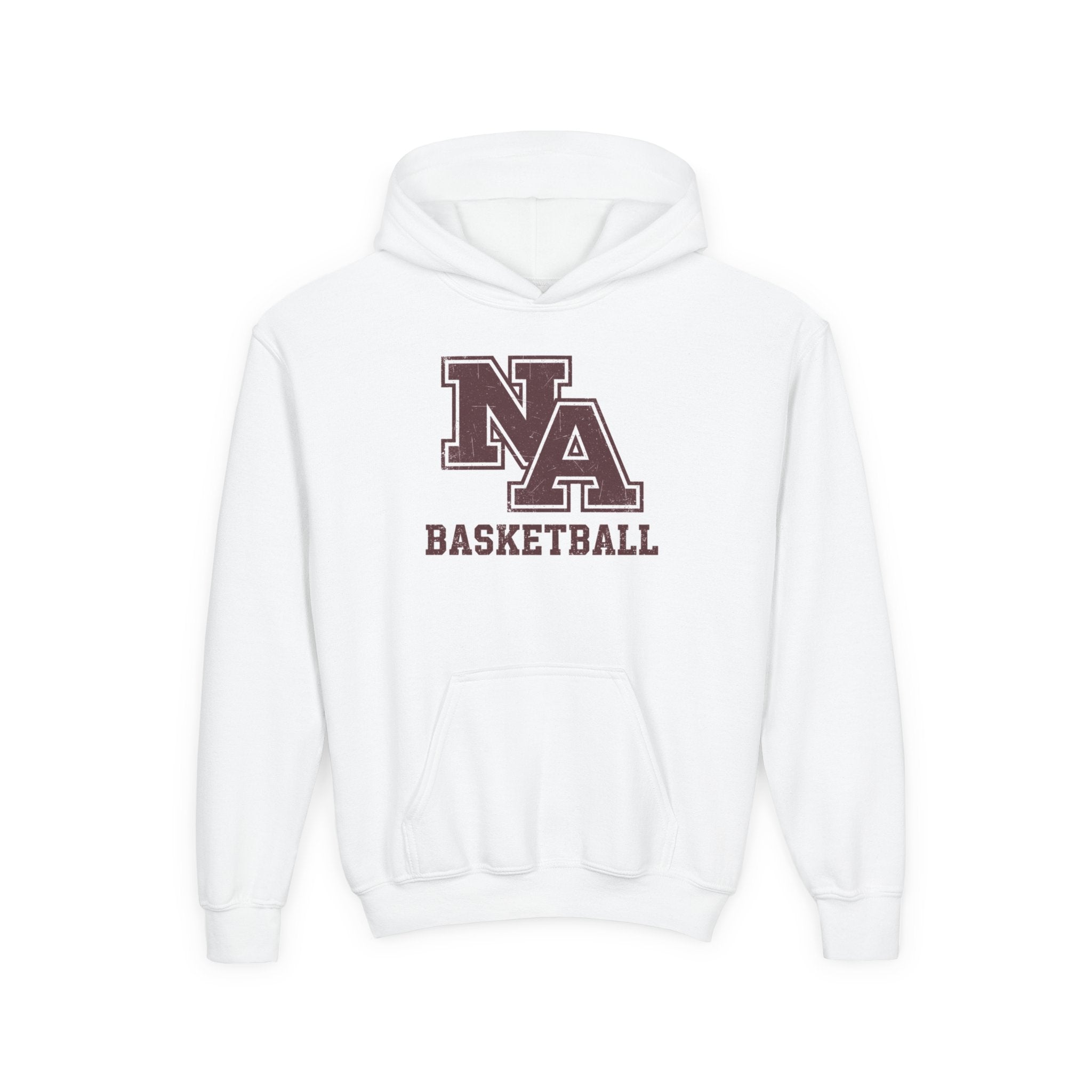 Youth New Albany Basketball Vintage Vibe Logo Graphic Hoodie