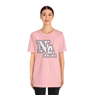 Adult Unisex Baseball Stitches Classic Logo Graphic Short Sleeve Soft Tee