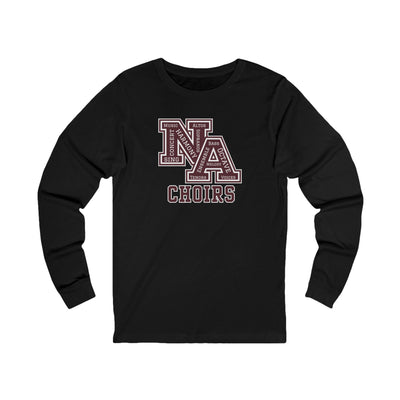 Adult Unisex Choirs Words NA Logo Graphic Long Sleeve Soft Tee