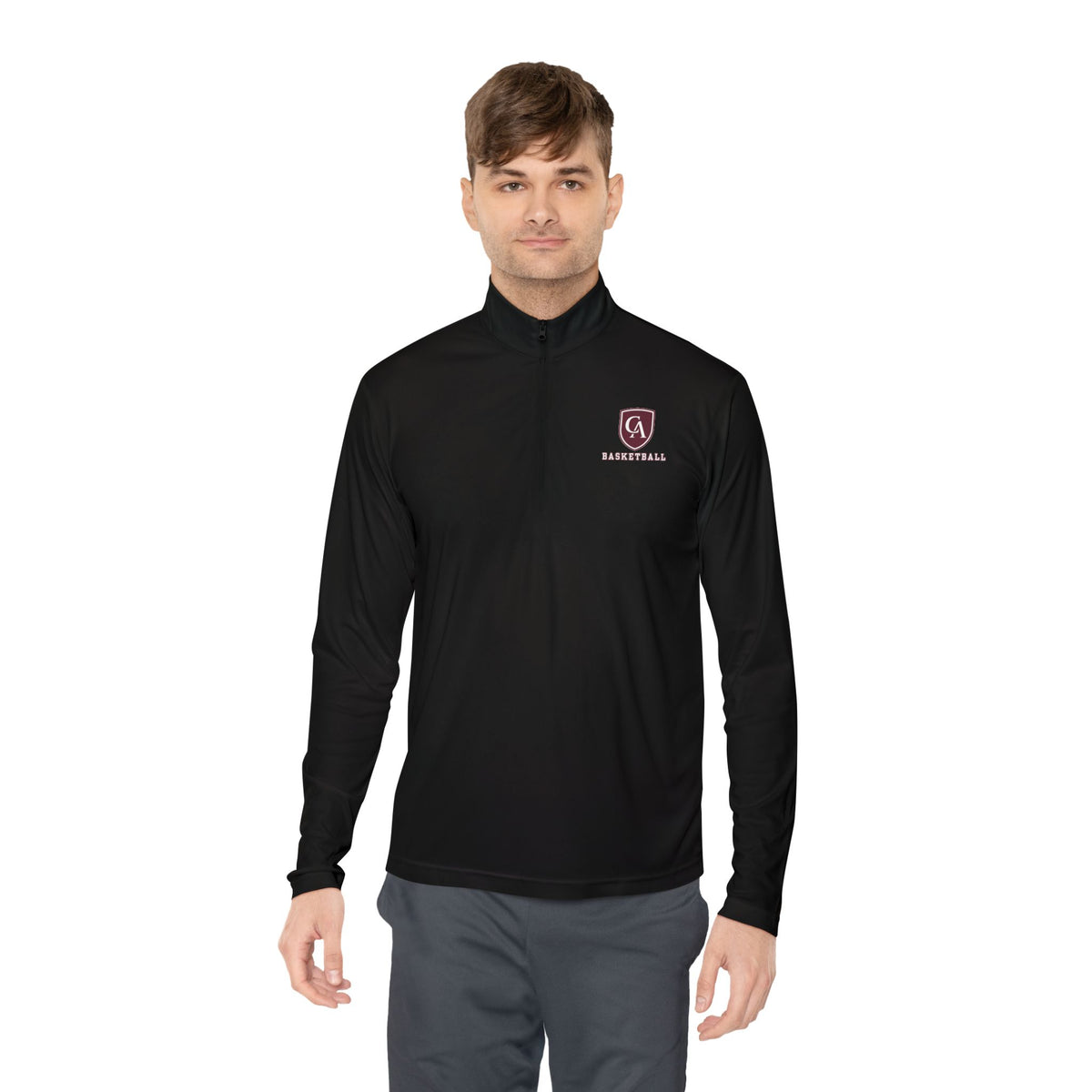 Adult Unisex Columbus Academy Basketball Logo Sport-Tek Quarter Zip Pullover