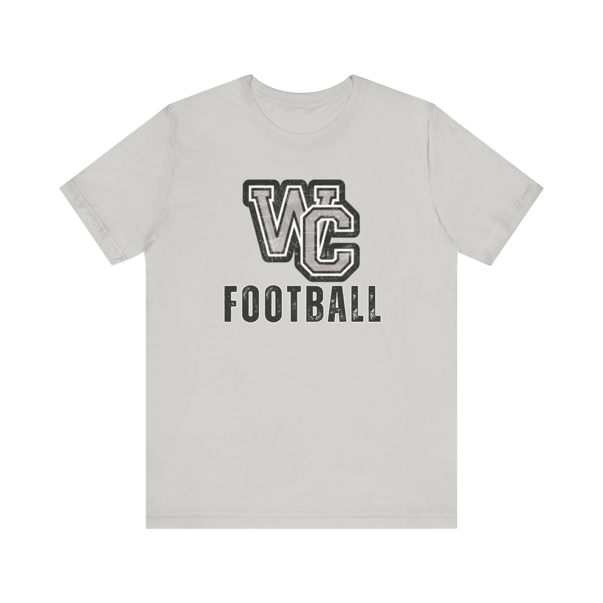 Adult Unisex Vintage Distressed Westerville Central Football Graphic Short Sleeve Soft Tee
