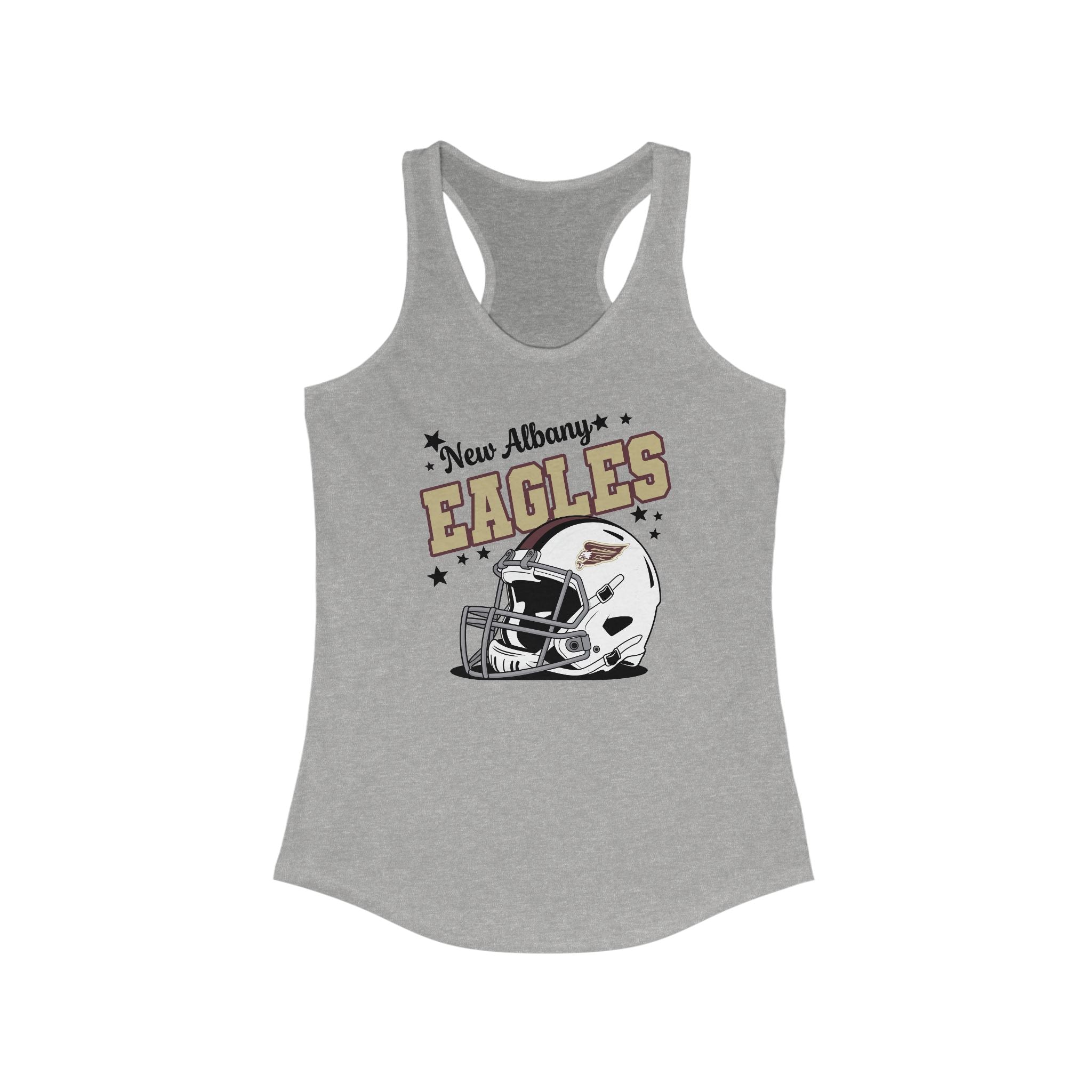 Women's New Albany Eagles Football Pride Graphic Racerback Tank