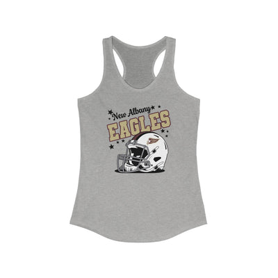 Women's New Albany Eagles Football Pride Graphic Racerback Tank