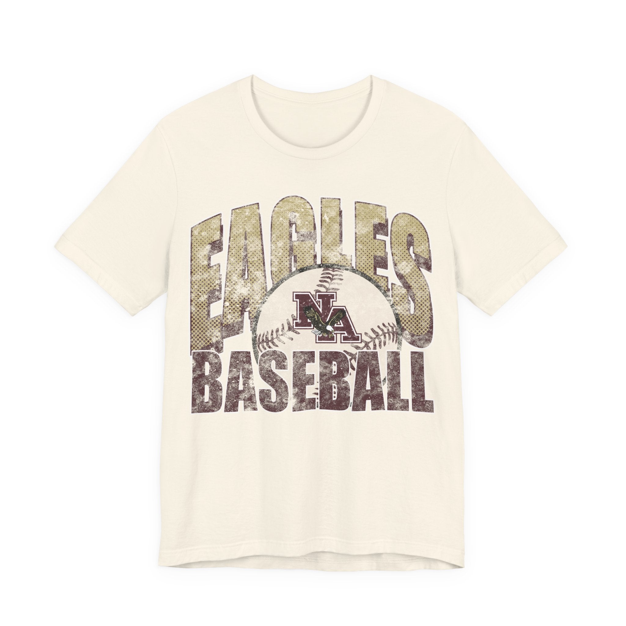 Adult Unisex New Albany Eagles Distressed Dugout Graphic Short Sleeve Soft Tee