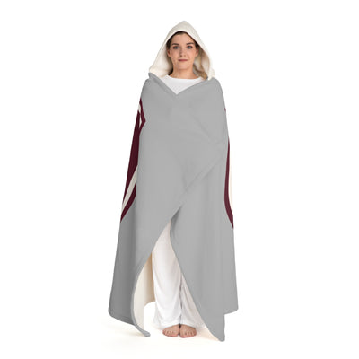 Columbus Academy Logo Graphic Hooded Sherpa Fleece Blanket